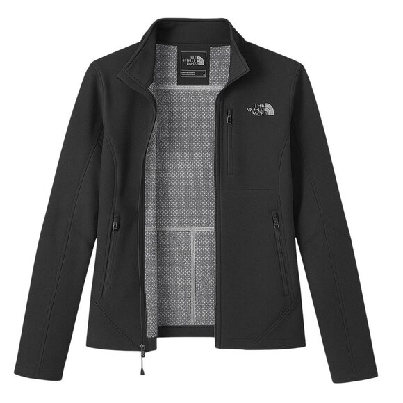 THE NORTH FACE Men’s Black Softshell Jacket with Checkered Lining - Size Small - Picture 2 of 4